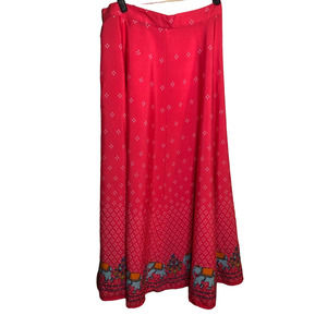 Maxi Boho Pink Novelty Elephant Maxi Skirt 29 inch waist